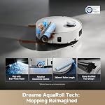 DREAME Aqua10 Ultra Roller Robot Vacuum, Roller Self-Cleaning, 30,000Pa Suction, 100% Detangling, Carpet Protection, Clears 3.15in Obstacles, Self-Empty, AI Camera Avoidance Tech, Smart Voice Control