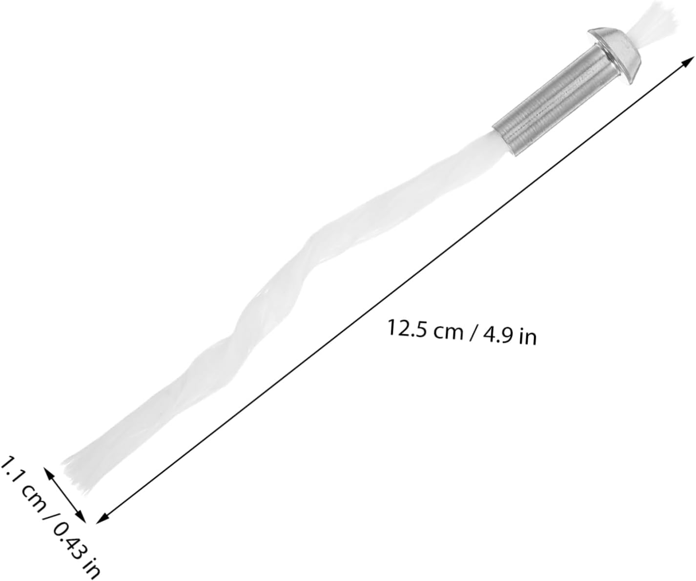 OSALADI 6pcs Oil Lamp Wicks Cotton Wick Holder Iron Tube for Alcohol Oil Lamps User-Friendly Installation