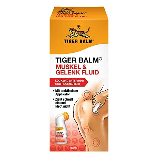 TIGER BALM MUSKEL & GELENK FLUID - Pflegende Einreibung, lockert, entspannt und regeneriert - inkl. Applikator mit 90 ml