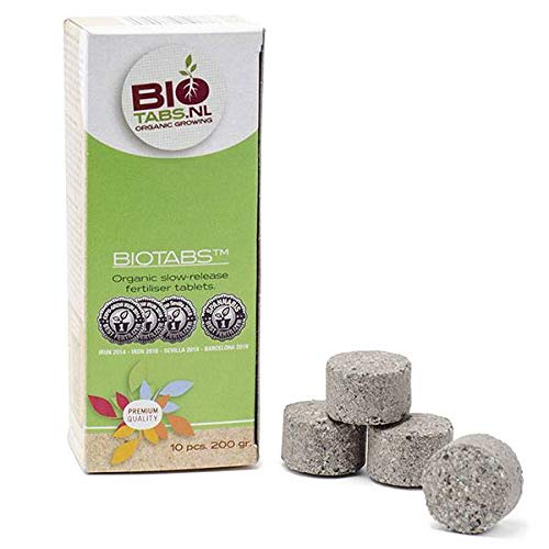 BioTabs Compresse Fertilizzanti Organiche a Lento Rilascio per Piante in Vaso e Terriccio - Nutrimento Naturale per Crescita Sana e Fioritura - 10pcs