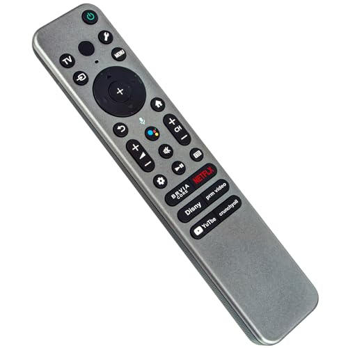 RMF-TX910U Replace Voice Remote compatible with Sony 55 65 75 85 inch Bravia X95L A95L Series QD-OLED 4K Ultra HD HDR Smart Google TV (2023) XR-85X95L XR-75X95L XR-65X95L XR-77A95L XR-65A95L XR-55A95L