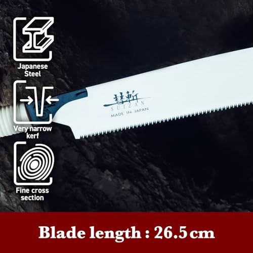 SUIZAN Kataba Single Edge Saw 265mm - Professional Japanese Pullsaw Handsaw Woodworking Tools 5 SUIZAN Kataba Single Edge Saw 265mm - Professional Japanese Pullsaw Handsaw Woodworking Tools - Image 5