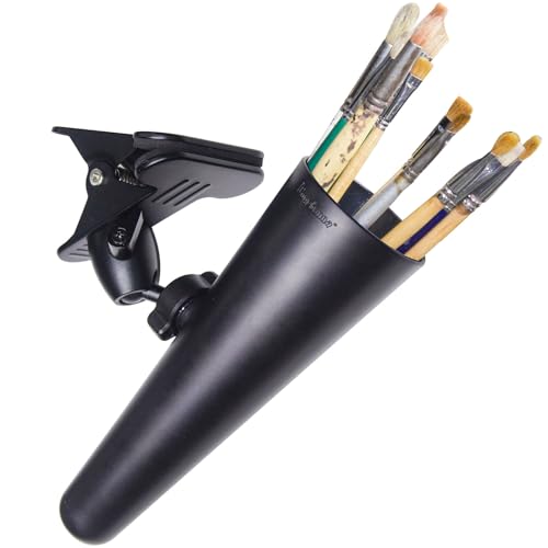 CUGEBANNA Paint Brush Holder with Metal Clip, Adjustable 360° Ball Mount,Suitable for Painters'