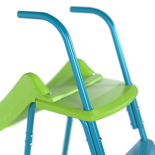 Tp 2.2M Ripple Wavy Slide & Stepset - Freestanding Extra Long Wavy Garden Slide, Steel Handrail And Stepset. Outdoor Garden Playground, Fun & Safe Backyard Playset Accessory - Age 3 Years+ - 7