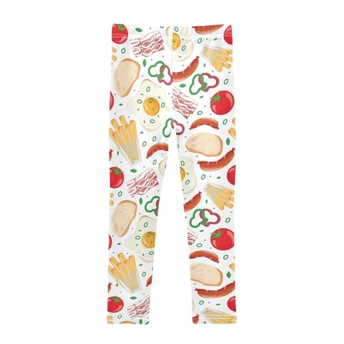 Girls Leggings Food Icons Toddler Girls Clothes Leggings for Girls Toddler Girls Leggings 3-4T2