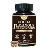 High Flavanol Cocoa Powder,1200mg Per Serving with Cocoa, Enhance Energy, More Flavanols (Epicatechin) Than Cocoa & 600mg of Epicatechin Supplement for Heart Health, Nitric Oxide & Energy