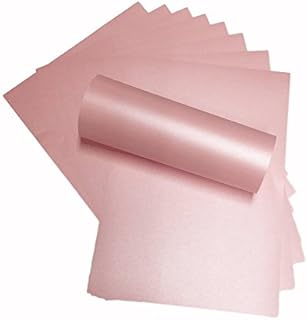 100 Sheets A4 Petals Pink Paper Pearlescent Shimmer Paper Double Sided 120gsm Suitable for Inkjet and Laser Printers