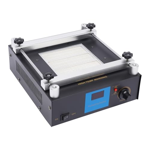 853A 110V 450W SMD BGA Rework Station Preheating Oven Station Hot Plate, Infrared Electronic Preheater, Digital IR PCB Preheater Preheating Oven Welder Soldering For Motherboard Rework Repair