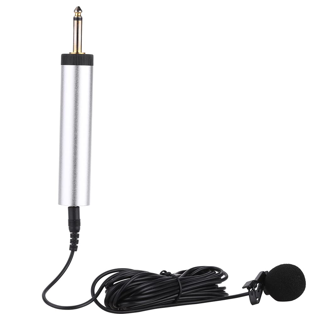 summina Mini Portable Wired Electret Condenser Clip-on Musical Instrument Mic Microphone for Guitar Sax Trumpet Violin Piano Condenser Gooseneck Instrument Microphone