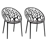 CLP Gartenstuhl Hope 2er Set Schwarz
