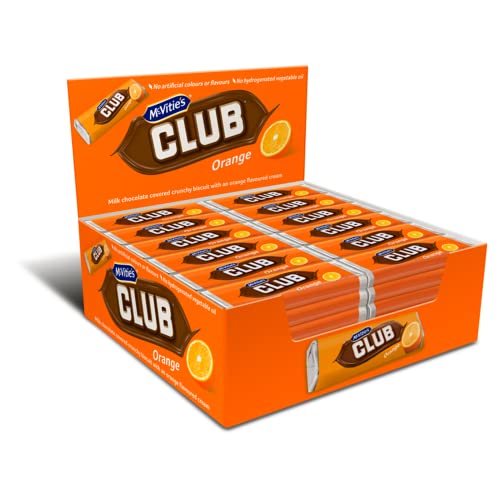 McVitie's Club Orange Biscuit Bars, Zesty Orange Flavour, 22 g (Pack of 60)