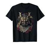 Samurai Helmet Warrior Bushido Oni Mask Japanese Culture T-Shirt