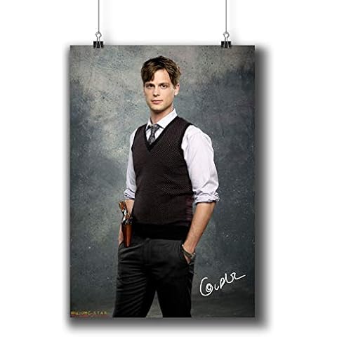 Pentagonwork Criminal Minds TV Photo Poster Prints 271-005 Dr.Spencer Reid Matthew Gray Gubler Reprint Signed Casts,Wall Art Decor Gift (A3|11x17inch|29x42cm) Cover