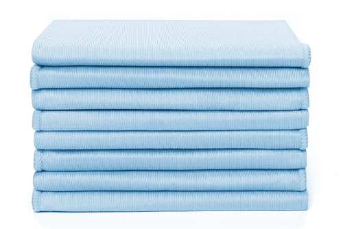 Zflow Microfiber Glass Cleaning Cloths - 8 Pack (16 x 16) - Streak Free - Lint Free - Quickly Clean Windows, Windshields, Mirrors, and Stainless Steel - Image 5