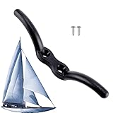  Linsition Cornamusa para Cuerda de Barco - Tacos de Muelle para Cubierta de Barco con 2 Tornillos de Montaje  Cornamusa de asta de Bandera, cornamusas de Cuerda Cornamusa de Barco para Sujetar