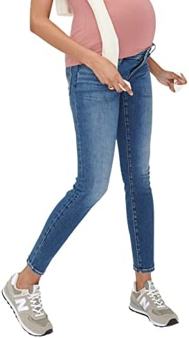 HATCH Slim Maternity Jeans - Under The Belly Pregnancy Jeans That Grow with You - Maternity Pants for Work & Leisure - Recycled Stretch Cotton Denim Maternity Skinny Jeans Indigo