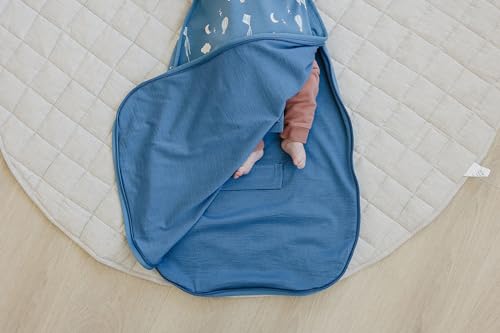 Image of Woolino 4 Season Ultimate Baby Sleep Sack, Merino Wool Baby Sleeping Bag, Organic Cotton Outer, Adjustable 2-24 Months Size Fits Infants & Toddlers - Hot Air Balloon