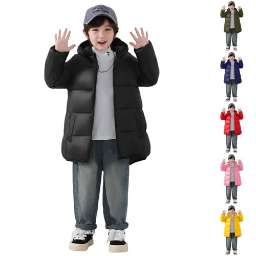 Hooded Puffer Coats for Kids Girls Winter Zip Up Dinosaur Jacket Toddler Warm Heavyweight Soft Outdoor Down Outerwear2