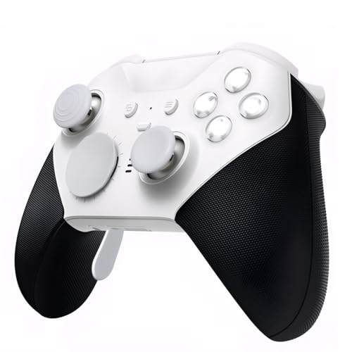 Image of Elite Series 2 Gaming Controller Accessories Kit with Thumbsticks, D-Pads, Paddles, Trigger Buttons for Elite Series 2 Core ( White)