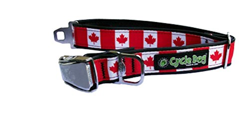 Cycle Dog - Dog Collar w/Bottle Opener - Canadian Maple Leaf - M