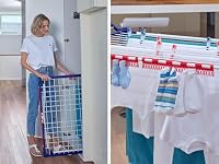 Leifheit Wäscheständer Pegasus 180 Solid, Trockenlänge 18 m, klappbar – Ansicht 5