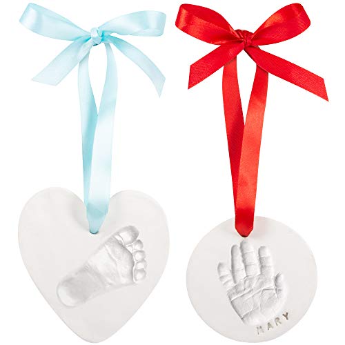Co Little ORN_001 Baby Ornament Keepsake Kit (Circle & Heart) Clay Handprint And Footprint Casting thumb #3