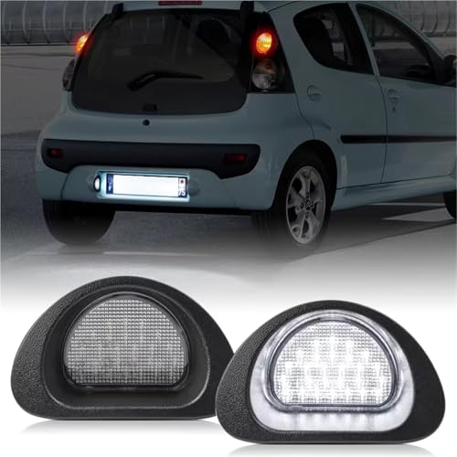 Luz matrícula LED blanca coche Peugeot 107 recambio plafón C1 2005-2014 6340E2 2