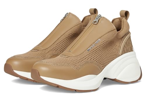 Michael Kors Womens Zuma Slip-On Trainer Husk 7 Medium