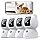 2.5K Indoor Camera 4pack, Non-Subscription AI Person/Pet/Cry Detection, 4MP Pet/Dog/Cat/Baby Camera w/Phone App, Pan Tilt WiFi Cameras for Home Security, Night Vision, Full Duplex Audio
