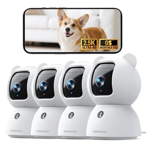 2.5K Indoor Security Camera Pack of 4