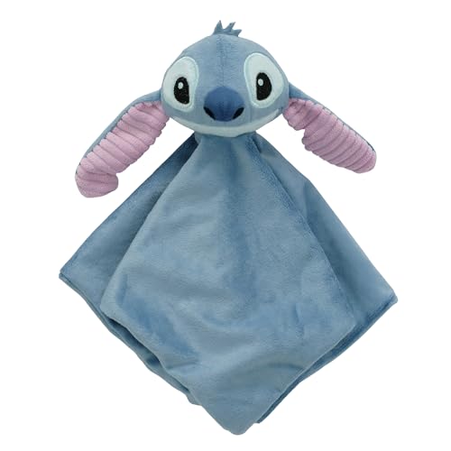 Image of Lambs & Ivy Disney Baby/Toddler Stitch Plush Security Blanket Lovey - Blue