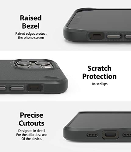Image of Ringke Onyx for iPhone 12 / iPhone 12 Pro Case Back Cover, Rugged Flexible Protection Durable Anti-Slip TPU Heavy Impact Shock Absorbent for iPhone 12 / iPhone 12 Pro Back Cover Case - Dark Gray
