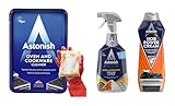 Astonish Kitchen Degreaser & Cleaner Bundle – Oven & Cookware Cleaning Paste, Extra Strength Grease Lifter Spray with Baking Soda, and Specialist Hob Cleaner Cream – Heavy Duty Multi-Surface Cleaning