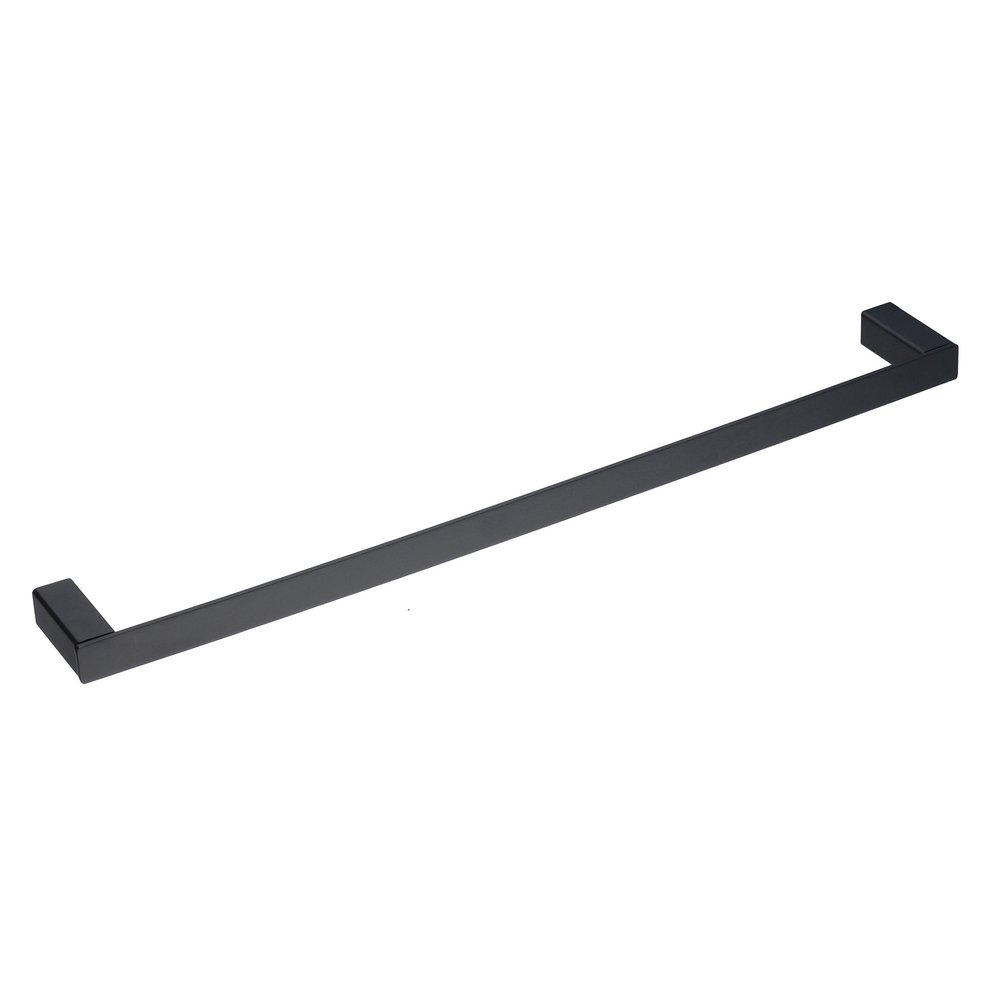 Barra de la Toalla de baño de 24 Pulgadas Sola Barra de Toalla montada en la Pared, Pintura Negra, Beelee BA8501B