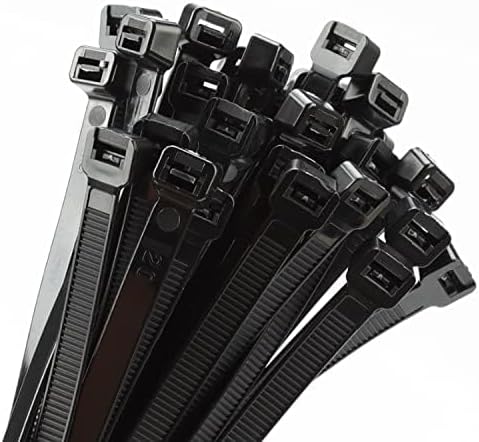 18 in Black Zip Ties Heavy-Duty (250 Pack) 200 LBS