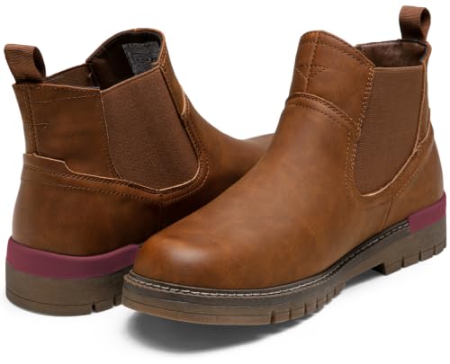 Image of Jousen Men's Chelsea Boots Casual Slip On Ankle Boots with Memory Foam