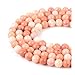 WEIGENG Natürliche gemischte Rubinrote Jaspis Karneol Citrin runde Perlen zur Herstellung von 4–12 mm losen Perlen-Armbändern (Farbe: rosa Aventurin, Größe: ca. 10 mm, 37 Stück)