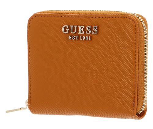 Porte-monnaie zippé GUESS Laurel SLG orange petit portefeuille femme