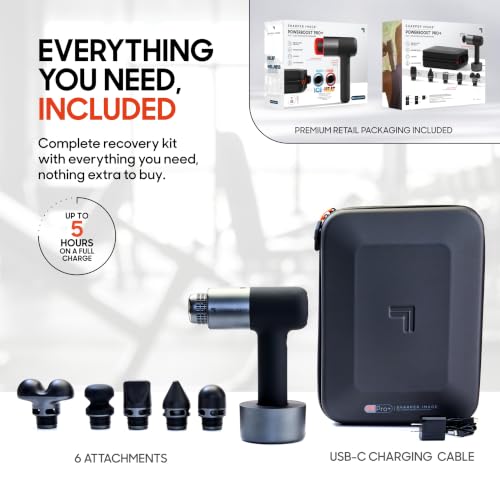 Sharper Image Powerboost Pro+ Percussion Massage Gun with Hot & Cold Therapy — view 8