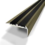 Nez De Marche 3M 2 Bandes Adhésif Aluminium Anodisé Titium 40mmx20mm/170cm