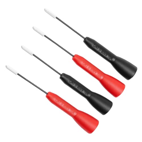 Image of BTFO 4 Multimeter Needle Test Probes for 2mm Multimeter Leads, 600V 10A | 0.7mm Ultra-Fine Tips Needle Probes for Multimeter with Protective Caps for Electronics Repair, Circuit & Automotive Testing