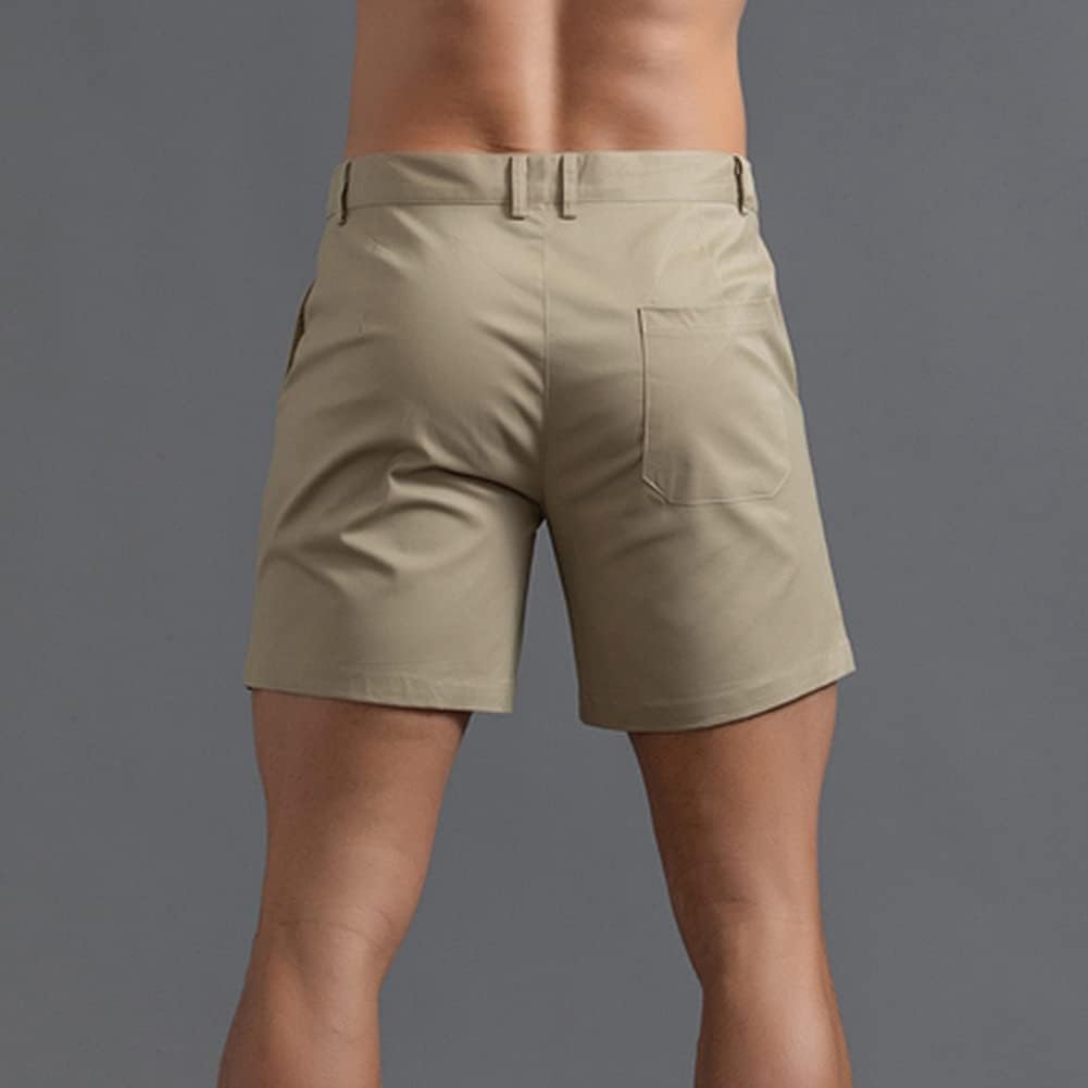 Oymyakon Men's Chino Shorts 6 Inch Slim Fit Shorts Cotton Stretch Casual Shorts Summer Flat Front Shorts - Image 3