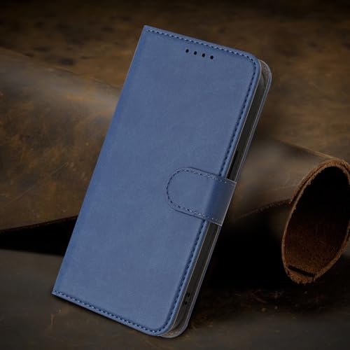 PONRFEKT Wallet Case for Samsung Galaxy J3 / J3 2016,Premium PU Leather Flip Cover with Card Slots and Kickstand,Shockproof Protective Folio Shell-RoyalBlue