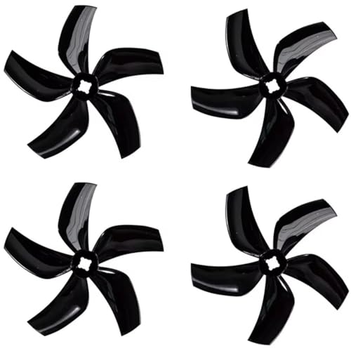 Hélice 5 pales 76mm noire : propulsion fluide pour drone D76