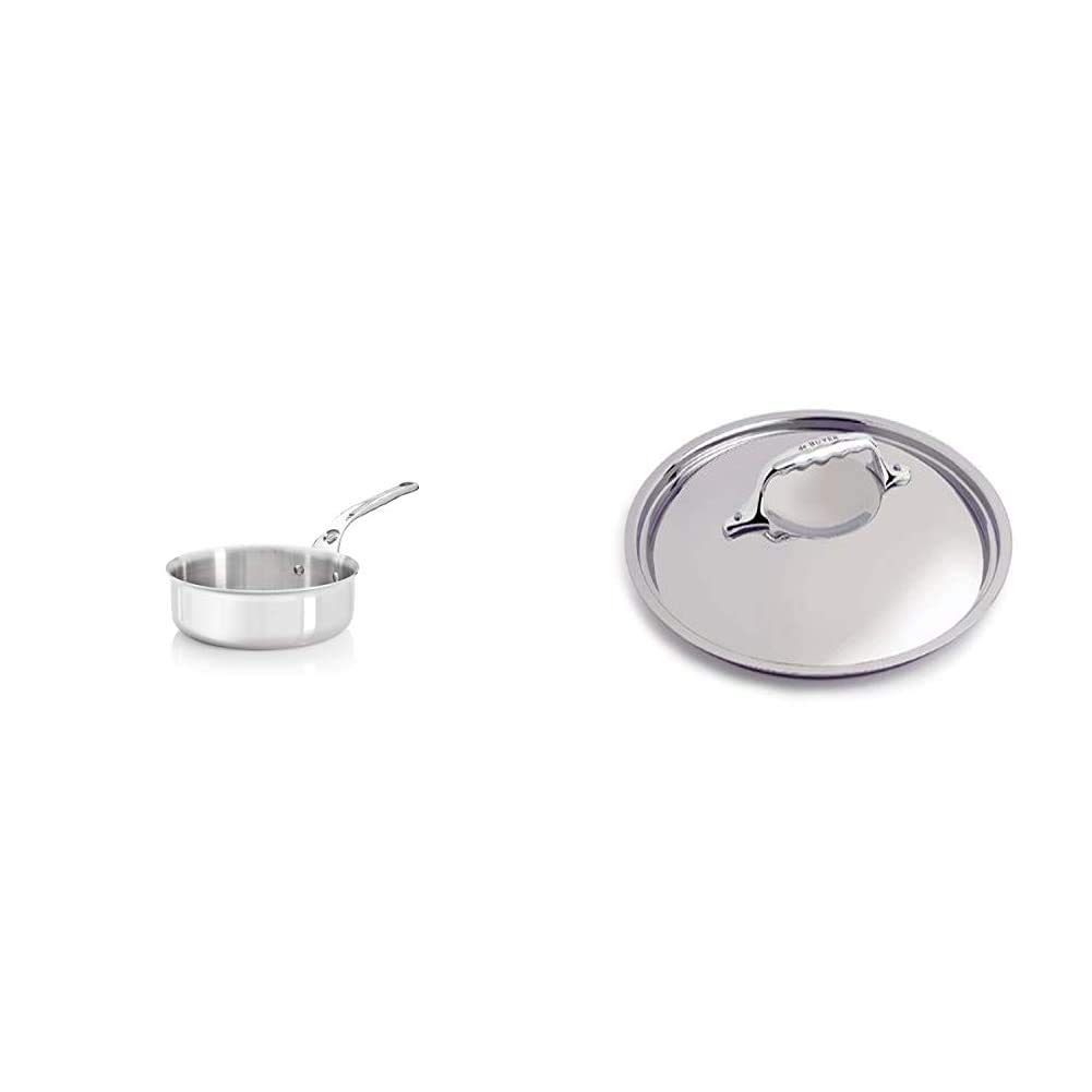 DE BUYER Affinity, sauteuse droite inox, induction, couvercle
