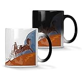Regalo retro salvaje oeste diligencia color cambiando la taza 330 ml f723w