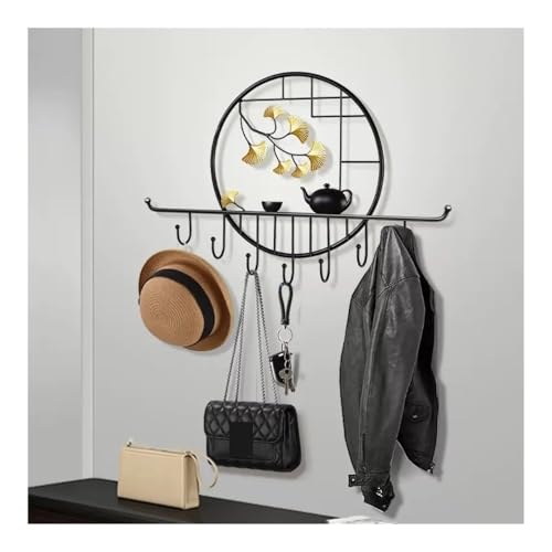 Perchero de pared para entrada solución al desorden de ropa y llaves 4