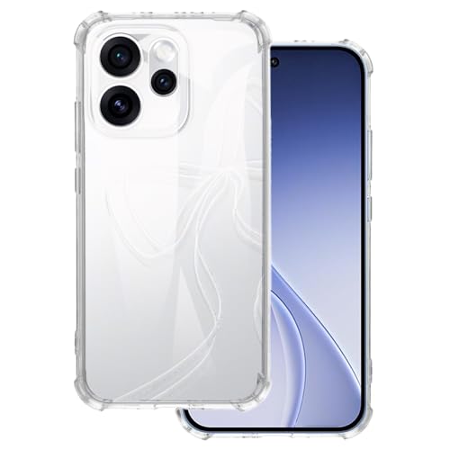 OAGELIM Case Compatible with Oppo Reno 15 Pro 5G Global Case Shockproof TPU Soft Flexible Gel Protective Phone Cover with Anti-Scratch & Military-Grade Anti-Drop (Clear)