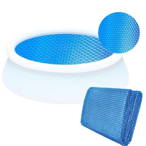 Cubierta Solar para Piscina | 8FT Lámina Solar para Piscina, Round, Recortable, para Piscinas Inflables De Piscina Solar De Bañera De Hidromasaje