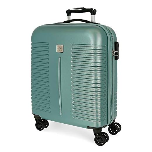 ROLL ROAD India, Maleta De Cabina Expandible Adultos Unisex, Turquesa, 40x55x20 Cms